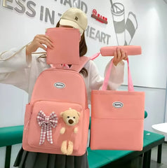 Cute 4 Pcs Backpack Set