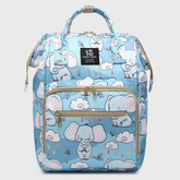 Harry Baby Diaper Bag – Cute Elephant Print | Multi-Compartment Baby Backpack HD003