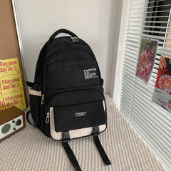 New Style Simple Women's Backpack Large Capacity Korean Style Male Junior High School ZK422