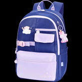 Kids' School & Sports Backpack - Cute Unicorn Design, Durable & Lightweight HD0030 ( Best For Playgroup to 3rd Class)