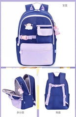 Kids' School & Sports Backpack - Cute Unicorn Design, Durable & Lightweight HD0030 ( Best For Playgroup to 3rd Class)