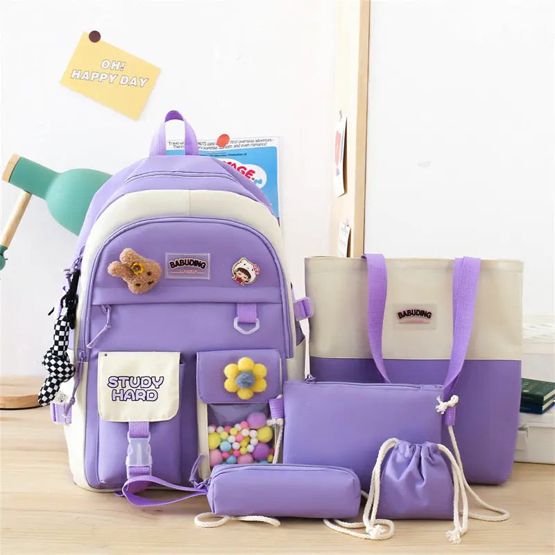 4Pcs Backpack Set MJ16 GALAXY BAGS