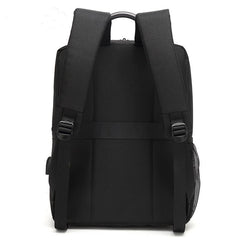 Sleek Black Business Laptop Backpack – Minimalist & Modern Design