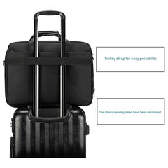 Men's briefcase oxford cloth waterproof laptop bag large capacity multi-layer business crossbody bag