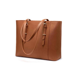 MUSTARD LAPTOP SHOULDER BAG TOTE BRIEFCASE, FIT 15.6 INCH 107