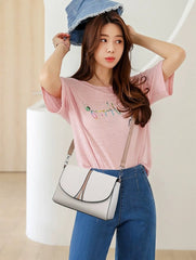 New Large Capacity Fashionable Simple Women's Single Shoulder Bag Soft Leather 851-9839