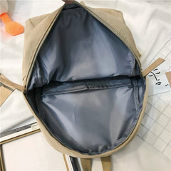 Zip Cotton Backpack Bag W7038