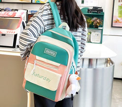 5Pcs Set Backpack for Girls 4146 GALAXY BAGS