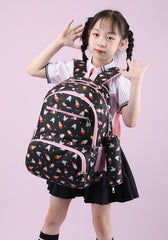 3pcs Ice Cream Pattern Fashionable Backpack With Shoulder Bag And Coin Purse
