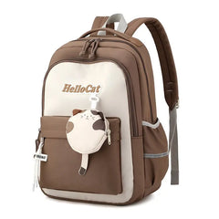 Black Valvet & Leather Backpacks For women-Chic Zipper Closure Backpack 557-2 GALAXY BAGS