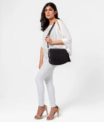 Black valvet Handbag For Girls 607 GALAXY BAGS