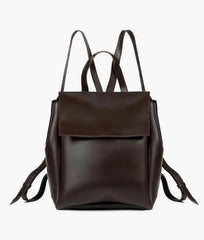 Brown Women Leather Backpacks 557 GALAXY BAGS