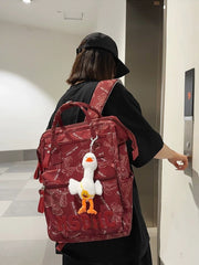 Student Schoolbag Double Back College Style Casual Portable Large Capacity Backpack ZK419