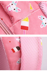 3pcs Ice Cream Pattern Fashionable Backpack With Shoulder Bag And Coin Purse