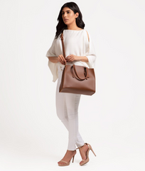 Brown Handbag For Girls with Model picture