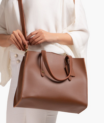 Brown Handbag For Girls with Model picture