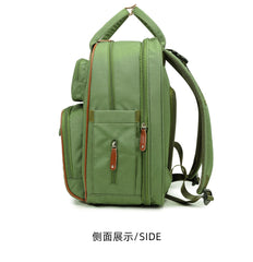 Green Baby Nappy Diaper Backpack, Foldable Stroller Bag USB Changing Bags Mosquito Net 4122 GALAXY BAGS