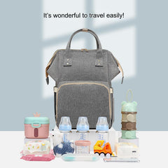 Grey Diaper Bag, Baby Nappy Changing Bag 4125 GALAXY BAGS