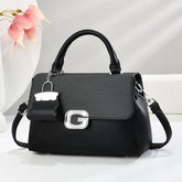 Galaxy Chic Structured Handbag with Mini Charm 8011