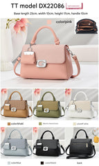 Galaxy Chic Structured Handbag with Mini Charm 8011