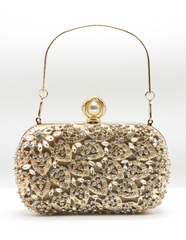 Golden Latest Stylo Bridal Clutch For Women 5002 GALAXY BAGS
