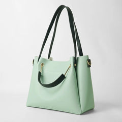 Light Green 2 in 1 Ladies Tote Bag 8850-2 GALAXY BAGS