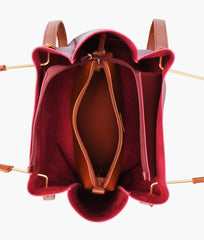 Maroon 2 in 1 Ladies Tote Bag 8850-12 GALAXY BAGS