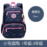 Kids' Blue Cartoon Backpack for Girls - Spacious School & Daypack HD11796 ( Best For Playgroup to 3rd Class)