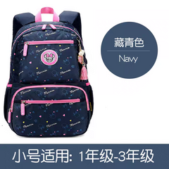 Kids' Blue Cartoon Backpack for Girls - Spacious School & Daypack HD11796 ( Best For Playgroup to 3rd Class)
