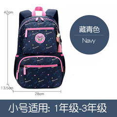 Kids' Blue Cartoon Backpack for Girls - Spacious School & Daypack HD11796 ( Best For Playgroup to 3rd Class)