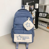 New Korean Style Women's Backpack All-match Two-piece Set Primary School Students' Fashionable Large Capacity ZK426