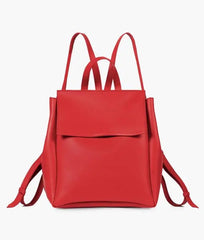 Red Women Leather Backpacks 557 GALAXY BAGS