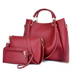 Red ladies 3 in 1 Tote Bag 8850-3 GALAXY BAGS