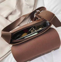 Khaki Ladies Soft Leather Bag 603 GALAXY BAGS