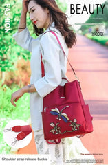 Simple Embroidery backpack. Multiple way To Carry. 1213 GALAXY BAGS