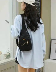 Simple chest bag & Gym bag small sling backpack, large capacity, waterproof, with headphone jack 1212 GALAXY BAGS