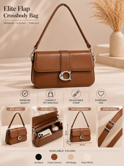 Elite Flap Crossbody Bag L-26