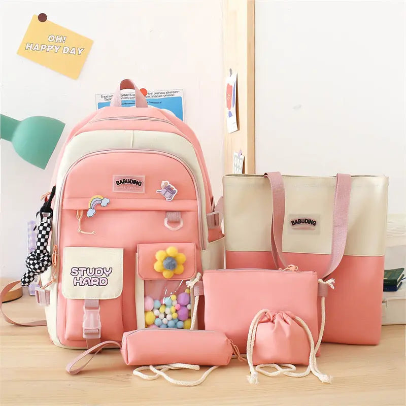 White Backpack For Girls 4240 GALAXY BAGS