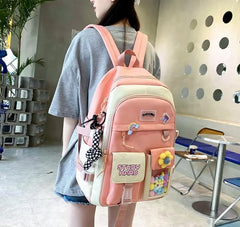 White Backpack For Girls 4240 GALAXY BAGS