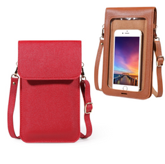 Touch Screen Ladies Cell Phone Wallet PU Leather 560-3 GALAXY BAGS