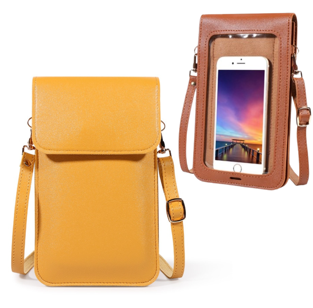 Touch Screen Ladies Cell Phone Wallet PU Leather