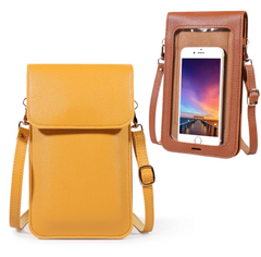 Touch Screen Ladies Cell Phone Wallet PU Leather