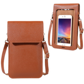 Touch Screen Ladies Cell Phone Wallet PU Leather