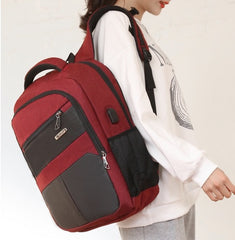Durable And Stylish Laptop Backpack With USB MJ190 GALAXY BAGS