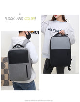 Grey Simple School College Bag 4245 GALAXY BAGS