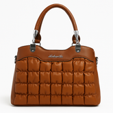 Trendy Bubble Quilted Leather Handbag – Luxury Style on Sale 8853