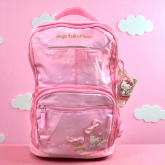 Hello Kitty Pink Backpack for Girls – Cute School Bag | Days Full of Love Edition | HD0008 ( Best For Playgroup to 3rd Class)