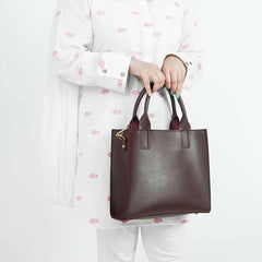 Maroon Micro Ladies Tote bag 563 GALAXY BAGS