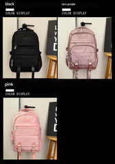 New Thickened Backpack Multi-Layer Zipper Buckle Backpack Cushioning Strap Wear-Resistant Good Quality Backpack for Women ZK412