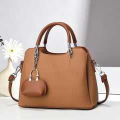 Handbag with KeyChain– Stylish Shoulder & Crossbody Bag for Women 9903-8